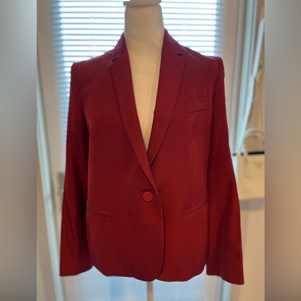 Stella McCartney Bright Maroon Blazer-Never Worn